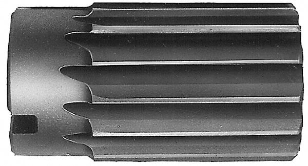 Interstate - 2-7/8" Reamer Diam, Straight Flute Shell Reamer - Caliber Tooling