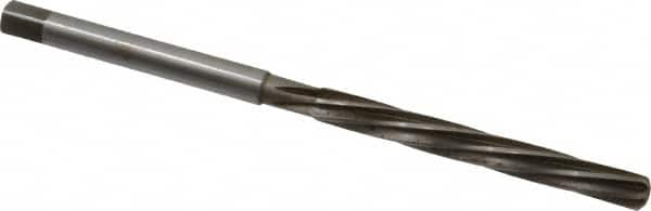 Made in USA - 3/16" Diam, Straight Shank, 1-3/4" Flute, Hand Reamer - Exact Industrial Supply