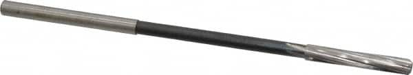 Chucking Reamer: 15/64″ Dia, 6″ OAL, 1-1/2″ Flute Length, Straight Shank, High Speed Steel RH