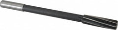 Interstate - 3/4" High Speed Steel Chucking Reamer - Spiral Flute, 5/8" Straight Shank, 2-1/2" Flute Length, 9-1/2" OAL - Caliber Tooling