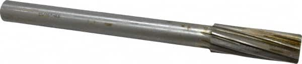 Interstate - 15/16" High Speed Steel Chucking Reamer - Spiral Flute, 3/4" Straight Shank, 2-5/8" Flute Length, 10" OAL - Caliber Tooling