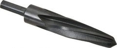 Made in USA - 1-1/16" Reamer Diam, 5/8" Small End Diam, 1/2" Diam Straight Shank, 5" Flute, Bridge Reamer - Caliber Tooling