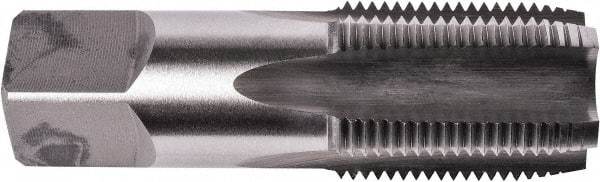 Union Butterfield - 3/8-18 NPSF Thread, 4 Flute Standard Pipe Tap - 2-9/16" OAL, 1-1/16" Thread Length, 0.7" Shank Diam, Bright Finish, High Speed Steel - Exact Industrial Supply