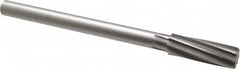 Made in USA - 13/16" High Speed Steel 8 Flute Chucking Reamer - Spiral Flute, 5/8" Straight Shank, 2-1/2" Flute Length, 9-1/2" OAL - Caliber Tooling