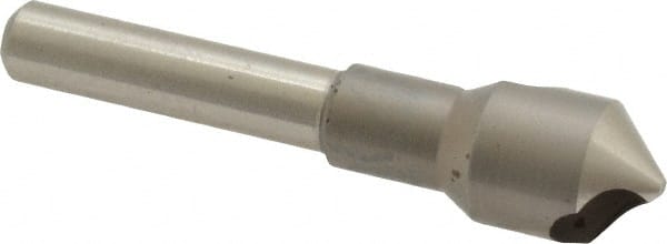 M.A. Ford - 7/16" Head Diam, 1/4" Shank Diam, 0 Flute 90° High Speed Steel Countersink - Caliber Tooling