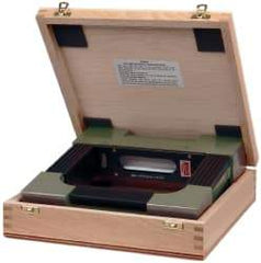 SPI - 8" Long, 0.0005" Graduation Sensitivity per 10", 2 Vials, Square Inspection Block Level - Cast Iron, 0.00025" Base Flatness, 1-9/16" Wide x 8" High - Caliber Tooling