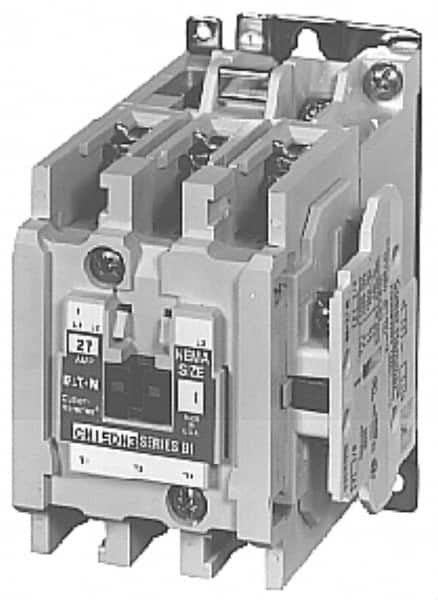 Eaton Cutler-Hammer - 3 Pole, 110 VAC at 50 Hz, 120 VAC at 60 Hz and 600 Volt, 9 Continuous Amp, 1 hp, Open NEMA Combination Starter - ABS Type Approved, cUL Listed, NEMA ICS 2-1993, UL Listed - Caliber Tooling