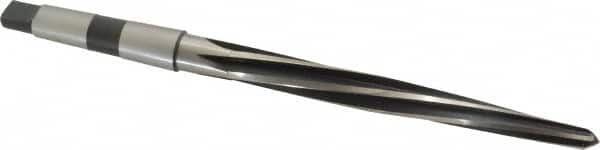 Interstate - 5/8" Reamer Diam, 25/64" Small End Diam, 2MT Morse Taper Shank, 6-1/8" Flute, Bridge Reamer - Caliber Tooling