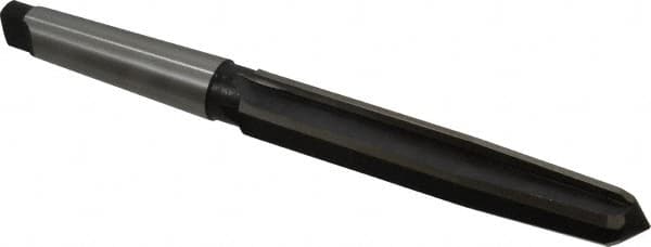 Interstate - 1-3/8" Reamer Diam, 1-1/8" Small End Diam, 4MT Morse Taper Shank, 7-3/8" Flute, Bridge Reamer - Caliber Tooling