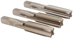 Hertel - 3/4-16 UNF, 4 Flute, Bottoming, Plug & Taper, Bright Finish, High Speed Steel Tap Set - 4-1/4" OAL, 2B/3B Class of Fit - Caliber Tooling