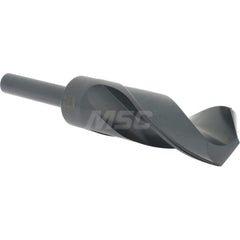 Reduced Shank Drill Bit: 1-5/32'' Dia, 1/2'' Shank Dia, 118  ™, High Speed Steel 6'' OAL, 3'' Flute Length, Oxide Finish, Straight-Cylindrical Shank, RH Cut