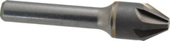 Hertel - 5/8" Head Diam, 3/8" Shank Diam, 6 Flute 60° Solid Carbide Countersink - Caliber Tooling