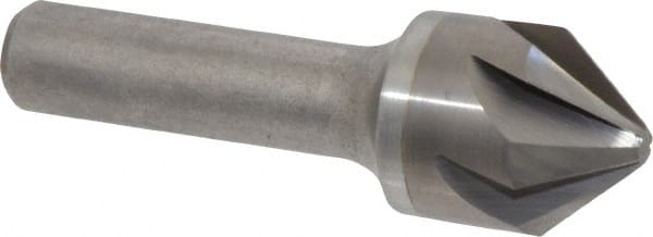 Hertel - 7/8" Head Diam, 1/2" Shank Diam, 6 Flute 82° Solid Carbide Countersink - Caliber Tooling