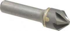 Hertel - 3/4" Head Diam, 1/2" Shank Diam, 6 Flute 90° Solid Carbide Countersink - Caliber Tooling