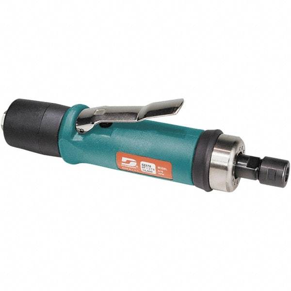 Dynabrade - 1/4" Collet, Straight Handle, Air Straight Die Grinder - 15,000 RPM, Rear Exhaust, 31 CFM, 0.7 hp, 90 psi, 1/4 NPT Inlet - Caliber Tooling