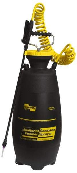 Chapin - 3 Gal Garden Hand Sprayer - Polyethylene Tank, Coiled Hose - Caliber Tooling