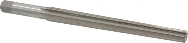 Interstate - #10 Pin, 0.7216" Diam, 0.5799" Small End, 5/8" Diam Straight Shank, 6-13/16" Flute, Taper Pin Reamer - Caliber Tooling