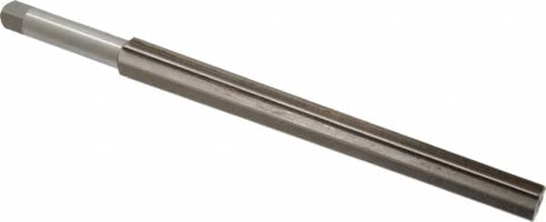 Interstate - #12 Pin, 1.05" Diam, 0.842" Small End, 7/8" Diam Straight Shank, 10" Flute, Taper Pin Reamer - Caliber Tooling