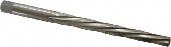 Interstate - #5 Pin, 0.2994" Diam, 0.2409" Small End, 5/16" Diam Straight Shank, 2-13/16" Flute, Taper Pin Reamer - Caliber Tooling