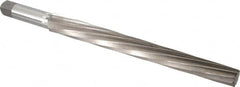 Interstate - #13 Pin, 1.259" Diam, 1.009" Small End, 1-1/4" Diam Straight Shank, 12" Flute, Taper Pin Reamer - Caliber Tooling