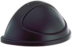 Rubbermaid - Half-Round Lid for Use with 21 Gal Trash Cans - Black, Polyethylene, For Untouchable Trash Cans - Caliber Tooling