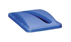 Rubbermaid - Rectangle Lid for Use with 15-7/8 Gal Rectangular Recycle Containers - Blue, Plastic, For 3540, 3541 & 3554 - Caliber Tooling