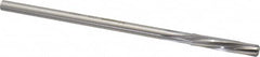 Made in USA - 9/32" High Speed Steel 6 Flute Chucking Reamer - Spiral Flute, 1/4" Straight Shank, 1-1/2" Flute Length, 6" OAL - Caliber Tooling