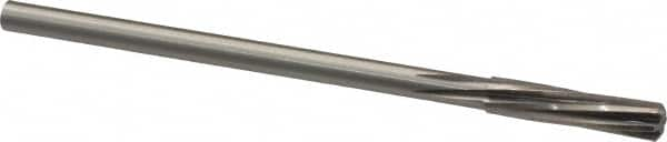 Made in USA - 21/64" High Speed Steel 6 Flute Chucking Reamer - Spiral Flute, 0.2792" Straight Shank, 1-1/2" Flute Length, 6" OAL - Caliber Tooling