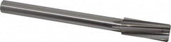 Made in USA - 1-1/8" High Speed Steel 8 Flute Chucking Reamer - Spiral Flute, 7/8" Straight Shank, 2-7/8" Flute Length, 11" OAL - Caliber Tooling