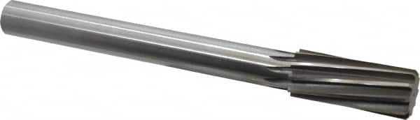 Made in USA - 1-1/4" High Speed Steel 10 Flute Chucking Reamer - Caliber Tooling