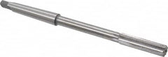 Made in USA - 7/16" High Speed Steel 6 Flute Chucking Reamer - Straight Flute, 1MT Morse Taper Shank, 1-3/4" Flute Length, 7" OAL - Caliber Tooling