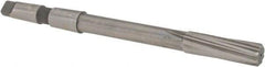 Made in USA - 21/32" High Speed Steel 8 Flute Chucking Reamer - Spiral Flute, 2MT Morse Taper Shank, 2-1/4" Flute Length, 9" OAL - Caliber Tooling