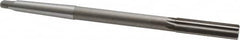 Interstate - 1/2" High Speed Steel 6 Flute Chucking Reamer - Straight Flute, 1MT Morse Taper Shank, 2" Flute Length, 8" OAL - Caliber Tooling