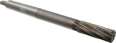 Interstate - 1" High Speed Steel 8 Flute Chucking Reamer - Spiral Flute, 3MT Morse Taper Shank, 2-3/4" Flute Length, 10-1/2" OAL - Caliber Tooling