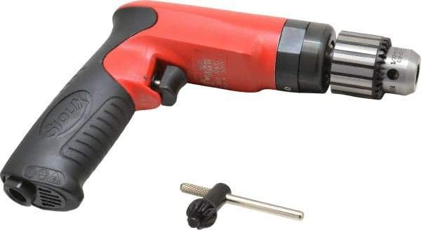 Sioux Tools - 3/8" Keyed Chuck - Pistol Grip Handle, 2,600 RPM, 14.16 LPS, 30 CFM, 1 hp - Caliber Tooling