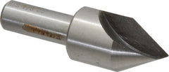 Interstate - 7/8" Head Diam, 1/2" Shank Diam, 1 Flute 60° High Speed Steel Countersink - Caliber Tooling