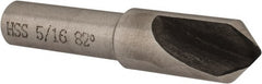 Interstate - 5/16" Head Diam, 1/4" Shank Diam, 1 Flute 82° High Speed Steel Countersink - Caliber Tooling