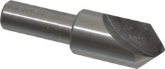 Interstate - 3/4" Head Diam, 1/2" Shank Diam, 1 Flute 90° High Speed Steel Countersink - Caliber Tooling