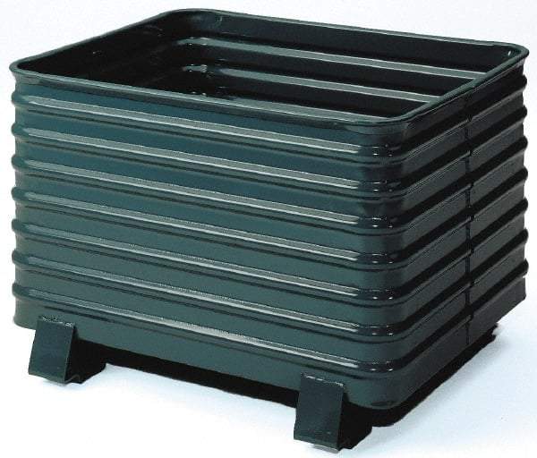 Steel King - 41-1/2" Long x 48" Wide x 28-1/2" High Steel Bin-Style Bulk Container - 4,000 Lb. Load Capacity - Caliber Tooling