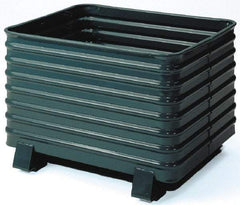 Steel King - 33-1/2" Long x 41-1/2" Wide x 28-1/2" High Steel Bin-Style Bulk Container - 4,000 Lb. Load Capacity - Caliber Tooling