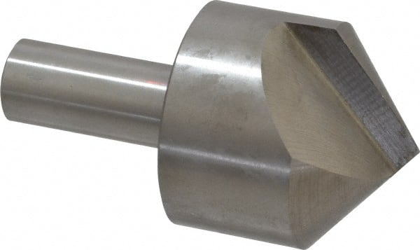 Interstate - 2" Head Diam, 3/4" Shank Diam, 1 Flute 100° High Speed Steel Countersink - Caliber Tooling