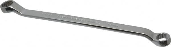 Proto - 14mm x 15mm 12 Point Offset Box Wrench - Double End, 9-11/16" OAL, Steel, Polished Finish, 7.5° Offset - Caliber Tooling