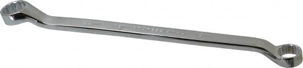 Proto - 19mm x 22mm 12 Point Offset Box Wrench - Double End, 12-7/16" OAL, Steel, Polished Finish, 7.5° Offset - Caliber Tooling