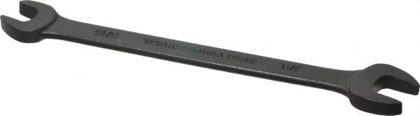 Proto - 5/16" x 3/8" Standard Open End Wrench - 5-1/4" OAL, Double End, Black Finish, 15° Head Angle - Caliber Tooling