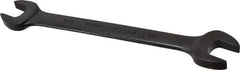 Proto - 9/16" x 5/8" Standard Open End Wrench - 7-47/64" OAL, Double End, Black Finish, 15° Head Angle - Caliber Tooling