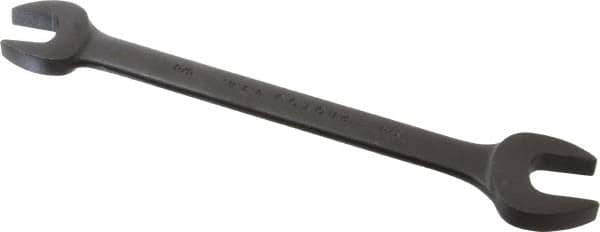 Proto - 5/8" x 3/4" Standard Open End Wrench - 8-43/64" OAL, Double End, Black Finish, 15° Head Angle - Caliber Tooling