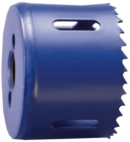 Disston - 4-1/2" Diam, 1-7/8" Cutting Depth, Hole Saw - Bi-Metal Saw, Toothed Edge - Caliber Tooling