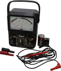 Simpson Electric - 12388, 1,000 VAC/VDC, Analog Milliammeter Multimeter - 20 mOhm, Measures Voltage, Current, Resistance - Caliber Tooling