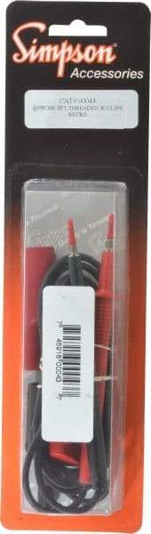 Simpson Electric - Electrical Test Equipment Probe Set - Use with Analog Multimeters - Caliber Tooling