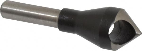 Interstate - 1/4" Shank Diam, 0 Flute 82° High Speed Steel Countersink - Caliber Tooling